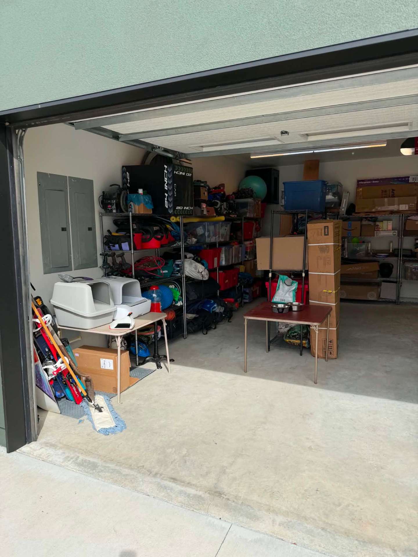 Before photo, Storage area cleanout and organization in Wenatchee, WA