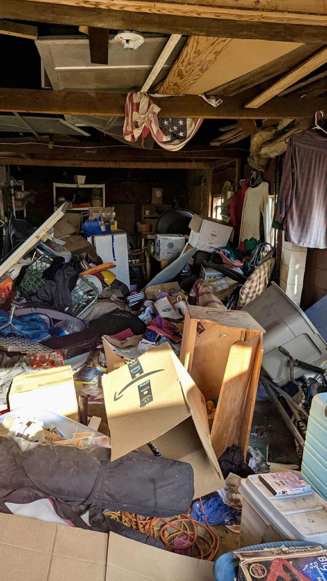 Before photo, Full barn clear out and sweep in East Wenatchee, WA
